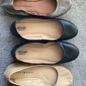 3 Pairs of Lucky Brand/Mossimo Flats